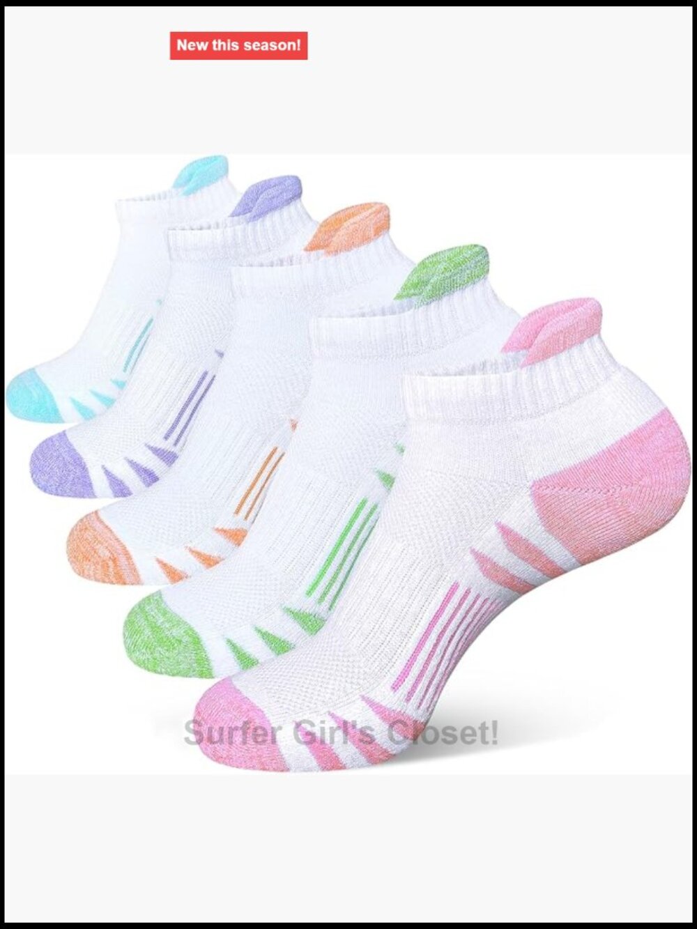 Anti-blister Cushioned Athletic Running Socks 5 Pairs